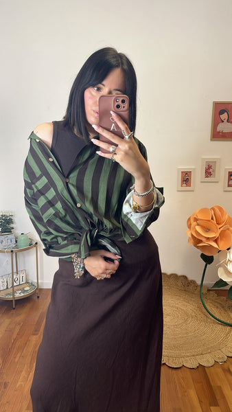 Camicia Nay oliva e fondente