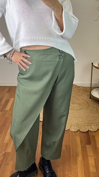 Pantalone Antonella verde militare