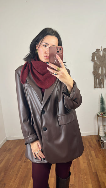 Sciarpa triangolo bordeaux