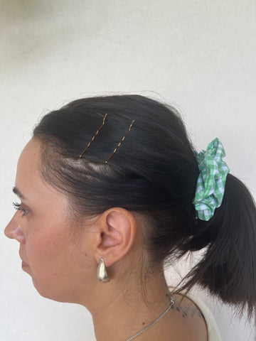 Scrunchies bianco verde