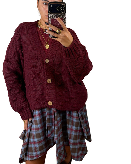 Cardigan bordeaux