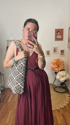Shopper Alisia cioccolato e beige