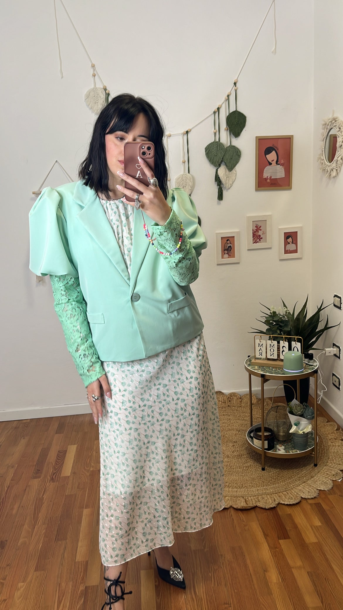 Blazer Anastasia verde menta