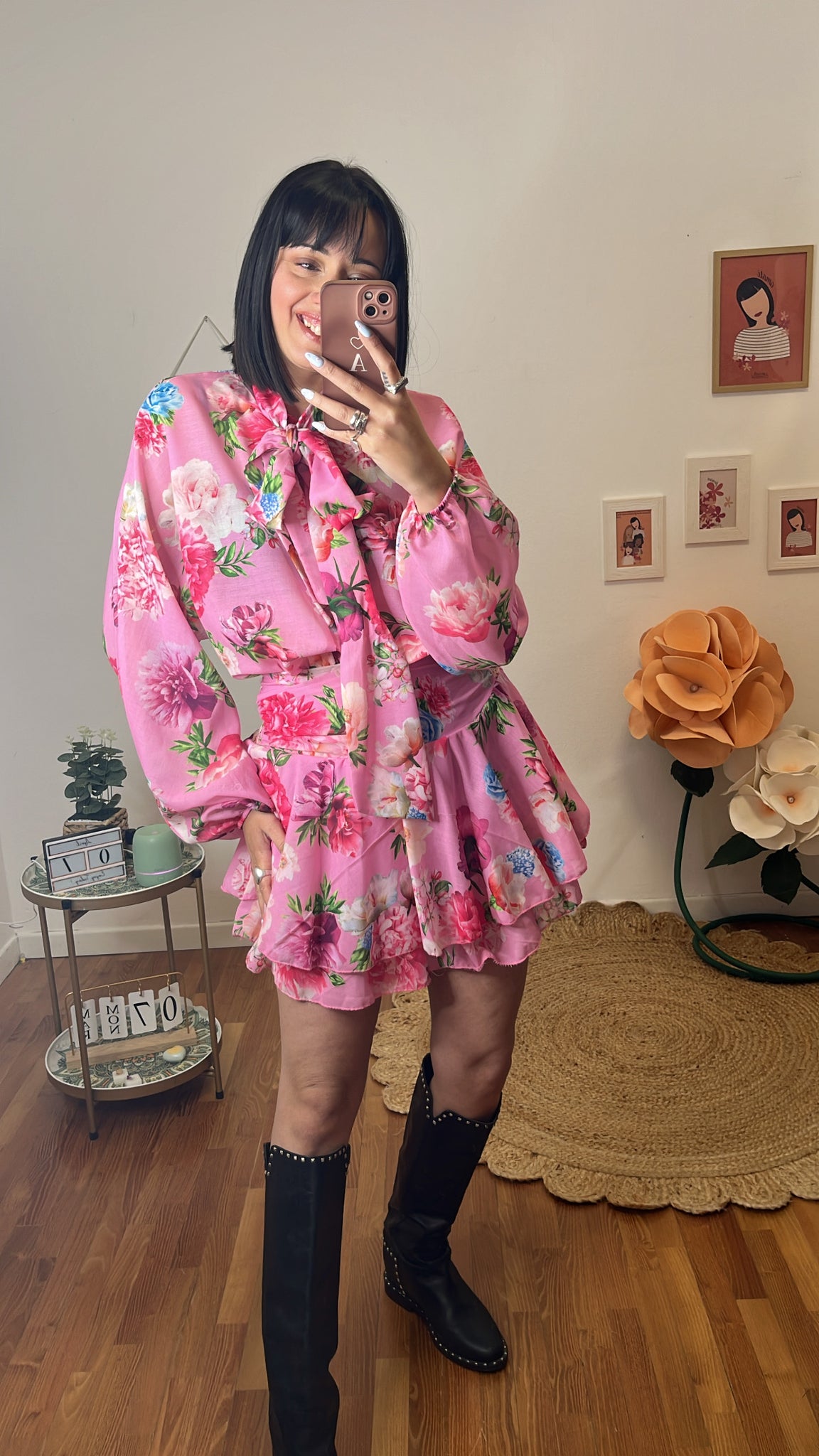 Abito Fleur rosa bubble