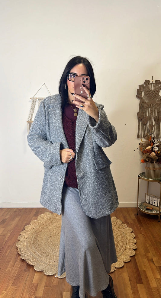 Blazer/cappotto lana cotta grigio