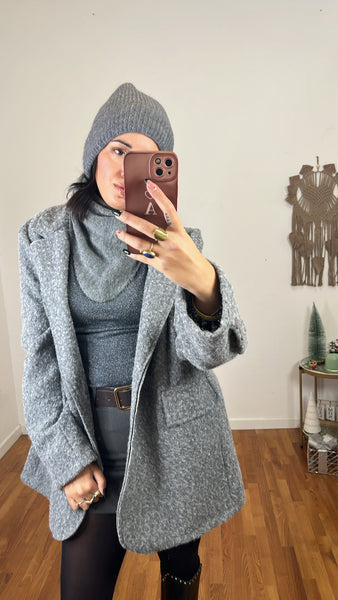 Sciarpa triangolo grigio