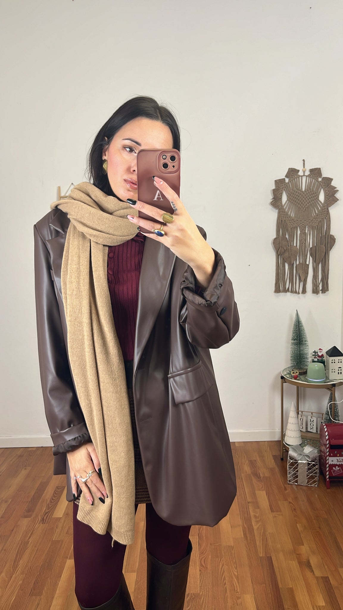 Sciarpa Cashmerina cammello