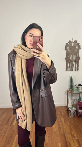 Sciarpa Cashmerina cammello