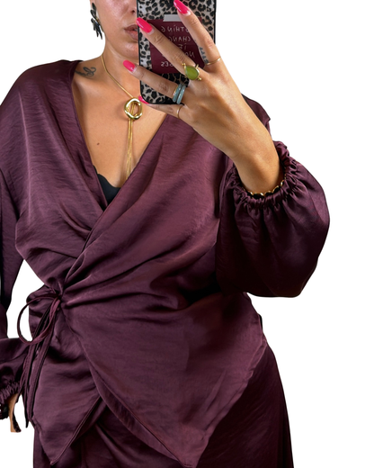 Camicia prugna