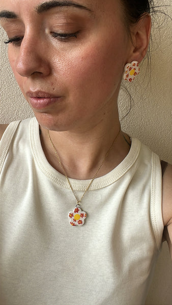 Collana “Bloom” rosso