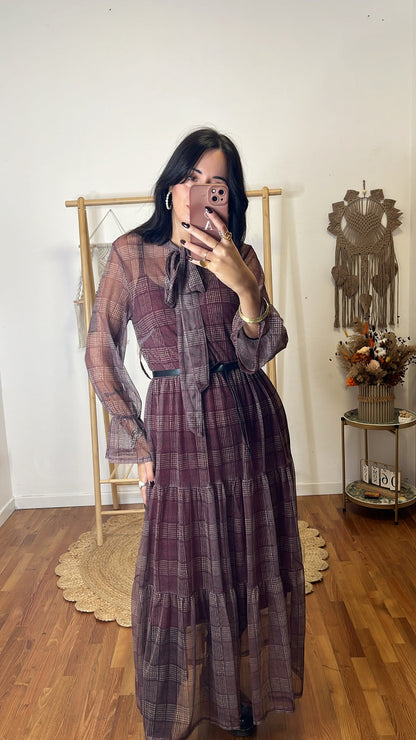 Abito Eloise burgundy