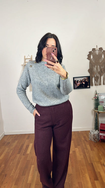 Pantalone Gloria burgundy chiaro