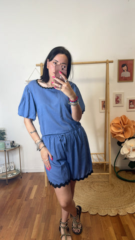 Coordinato Chloe indaco