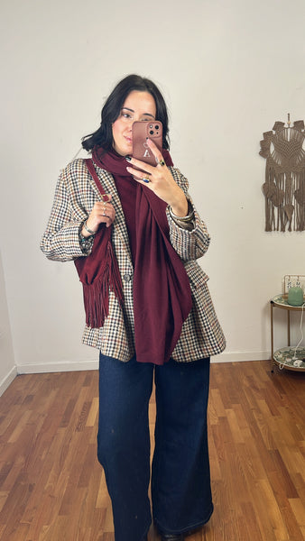 Sciarpa Cashmerina burgundy