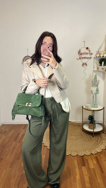 Pantalone Caterina verde militare