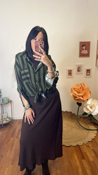 Camicia Nay oliva e fondente