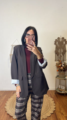 Blazer Sophia cioccolato fondente