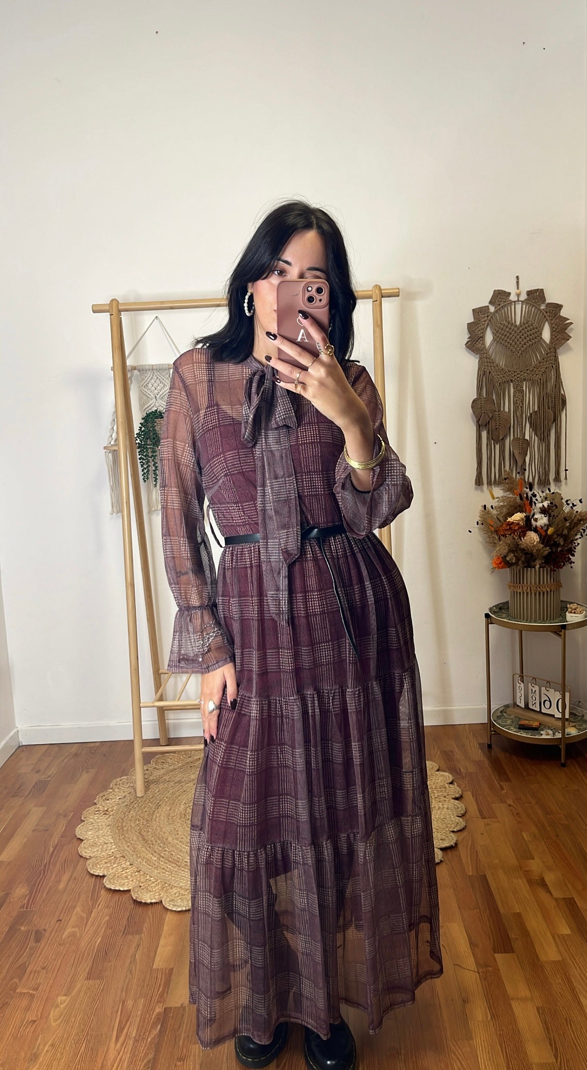 Abito Eloise burgundy
