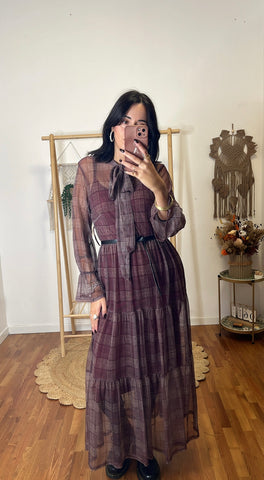 Abito Eloise burgundy