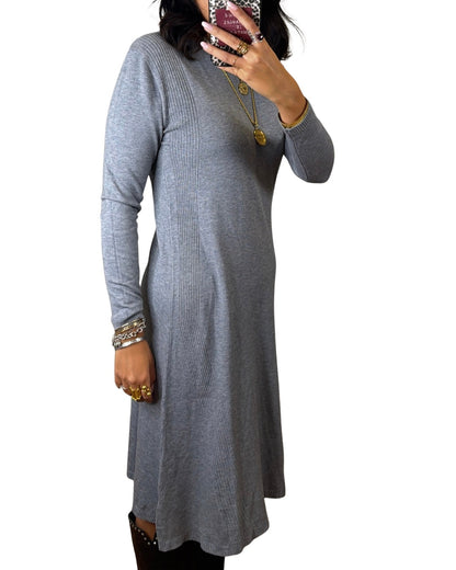 Abito maglia grigio