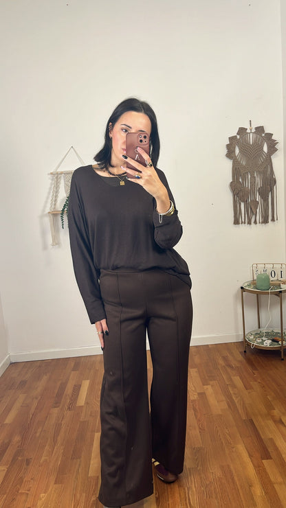 Pantalone Ginevra cioccolato