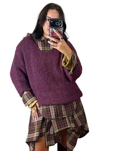 Maglione prugna