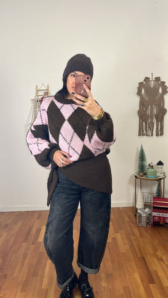 Sciarpa triangolo bordeaux