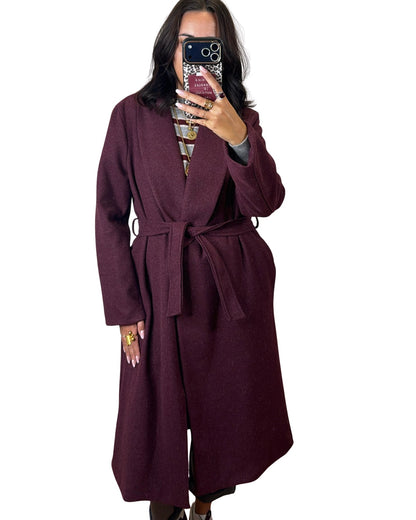 Cappotto prugna chiaro