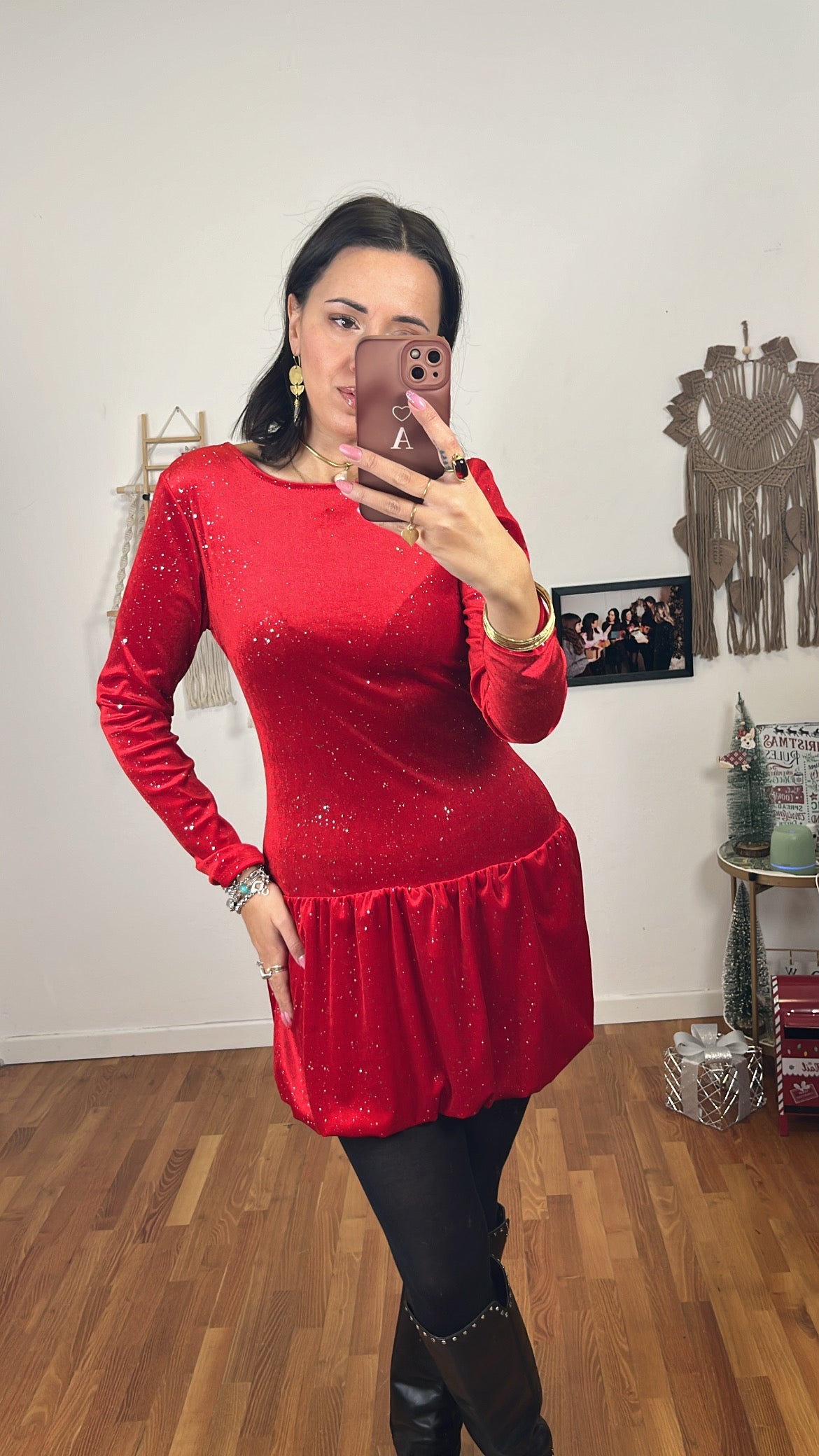 Abito Christmas rosso
