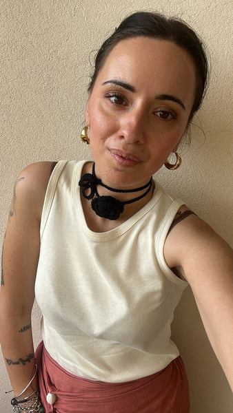 Chocker rosa nero