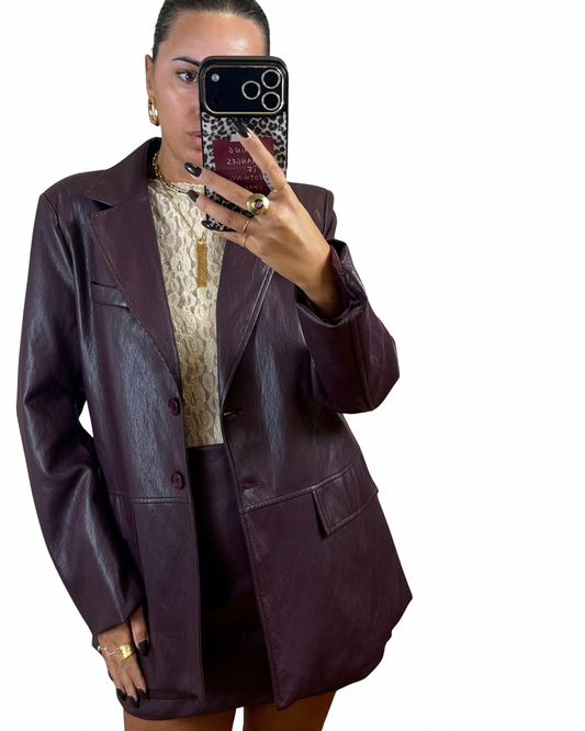 Blazer similpelle