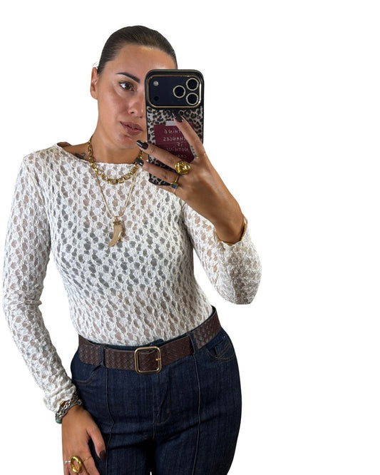Cashmerina pizzo panna