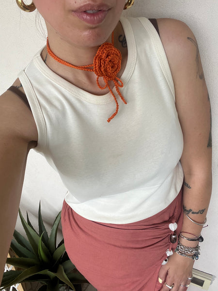 Chocker rosa arancio mattone
