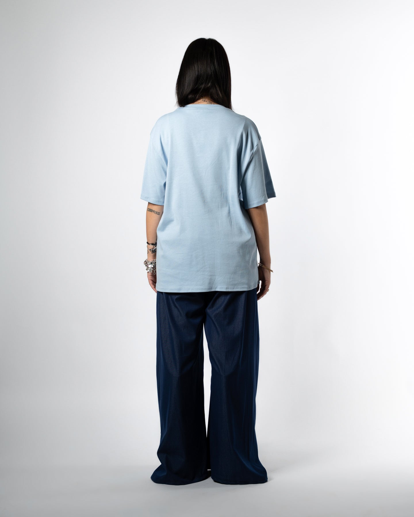 T-shirt basic celeste