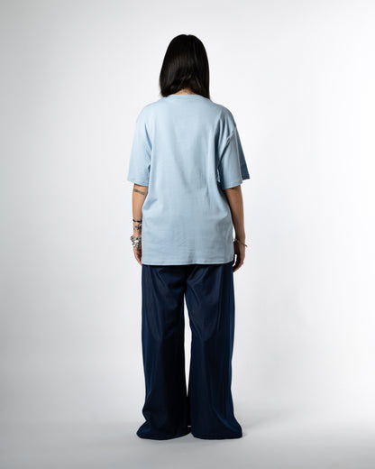 T-shirt basic celeste