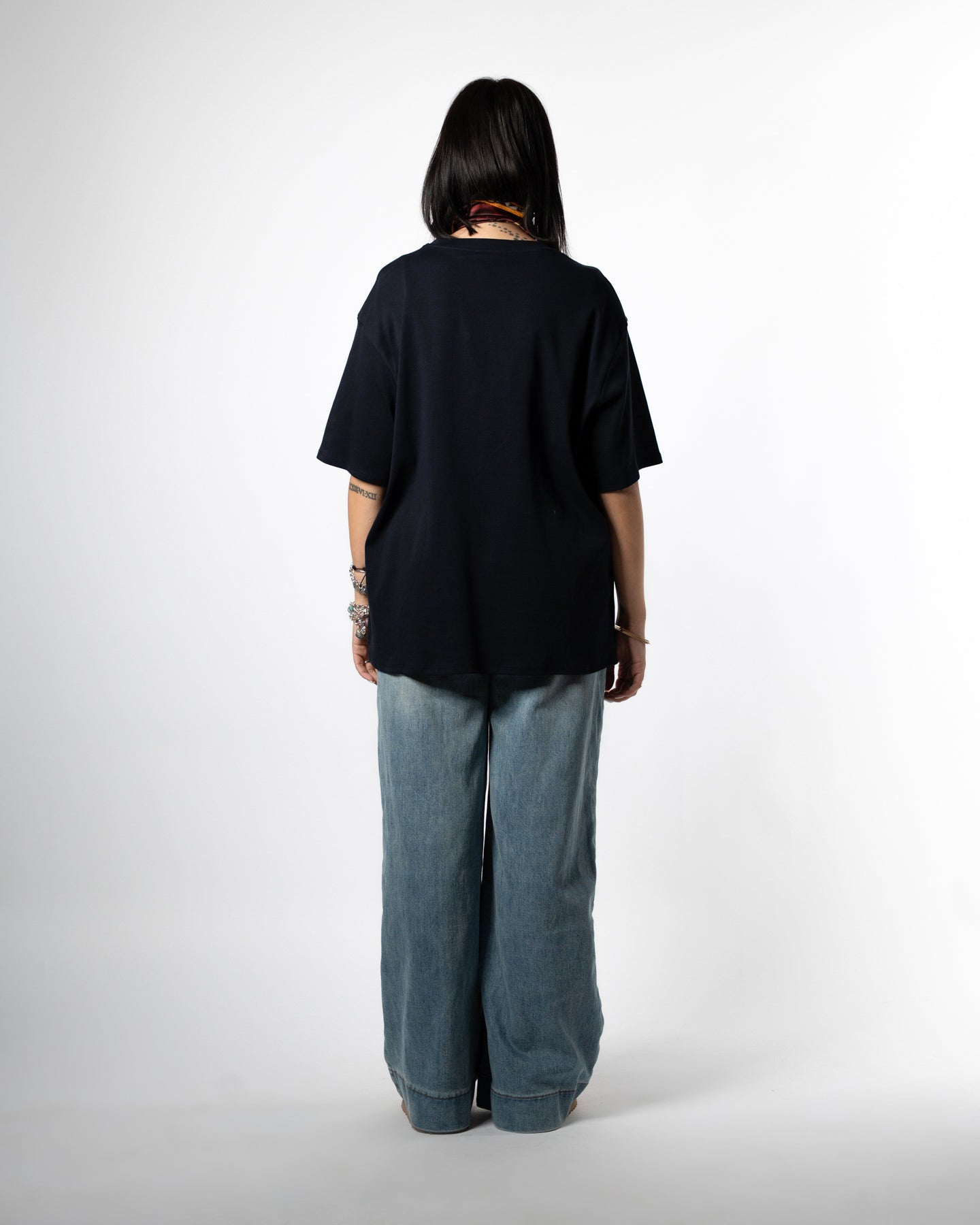 T-shirt basic blu notte