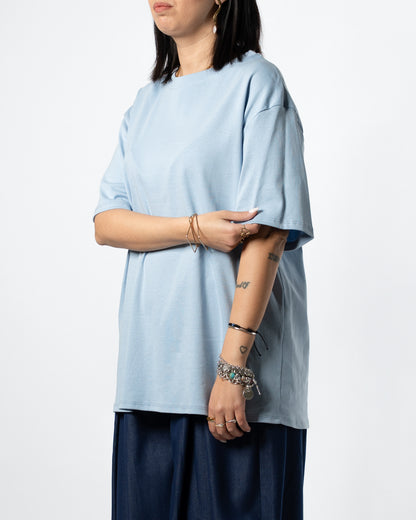T-shirt basic celeste