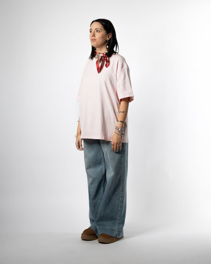 T-shirt basica rosa baby