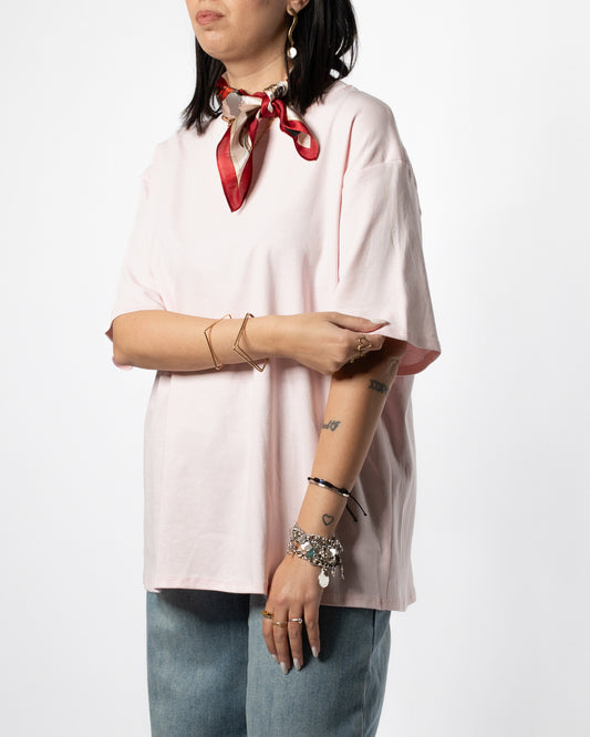 T-shirt basica rosa baby