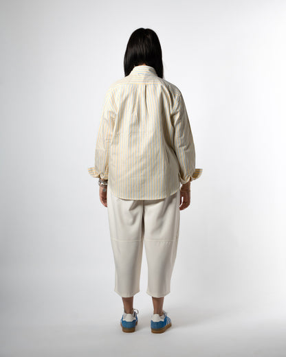 Camicia gialla righe