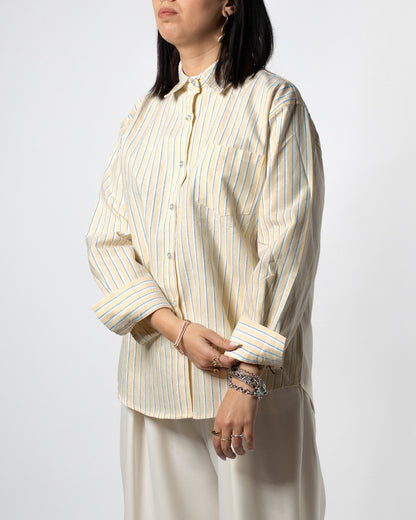 Camicia gialla righe