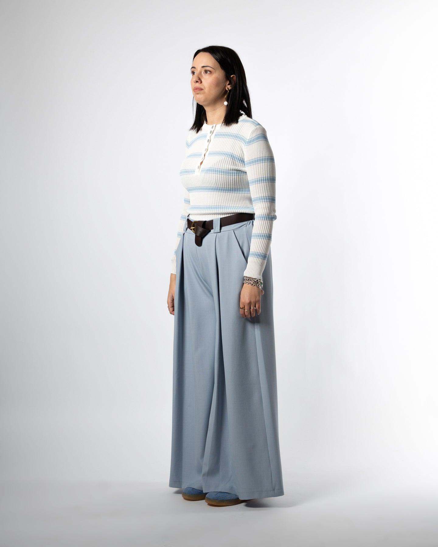 Pantalone palazzo carta da zucchero