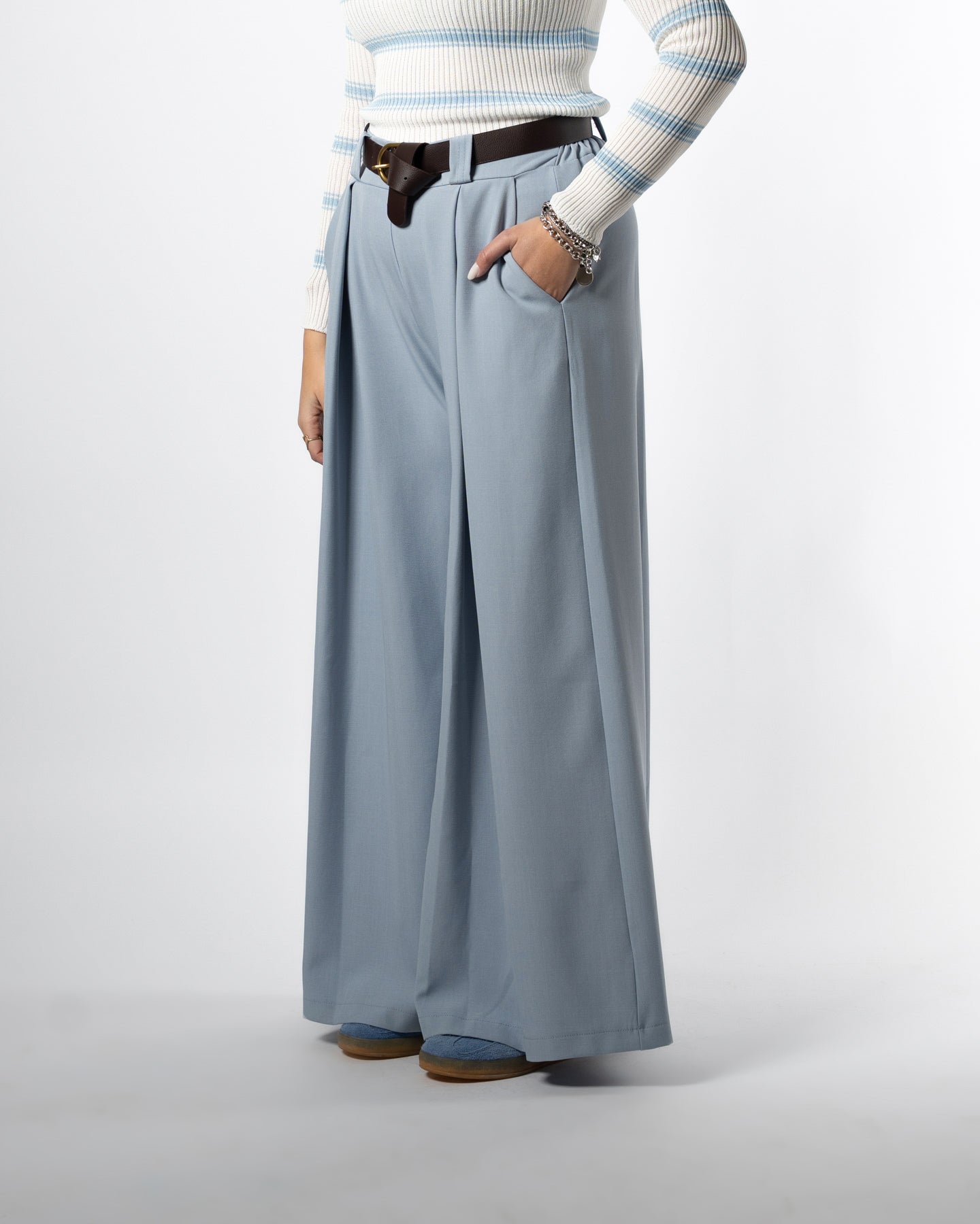 Pantalone palazzo carta da zucchero