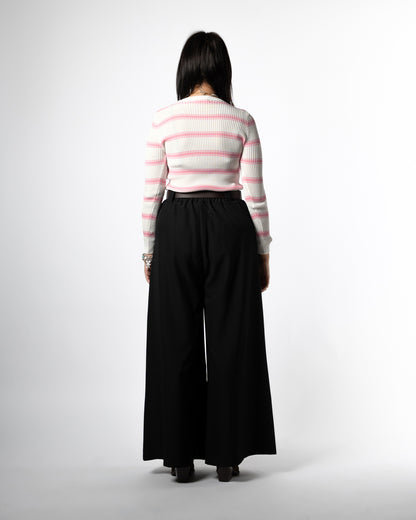 Maglia righe bianco/rosa