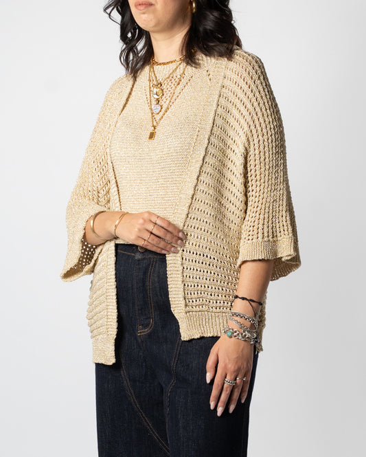 Cardigan lurex