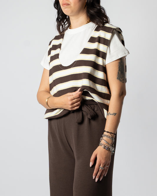 T-shirt riga cioccolato