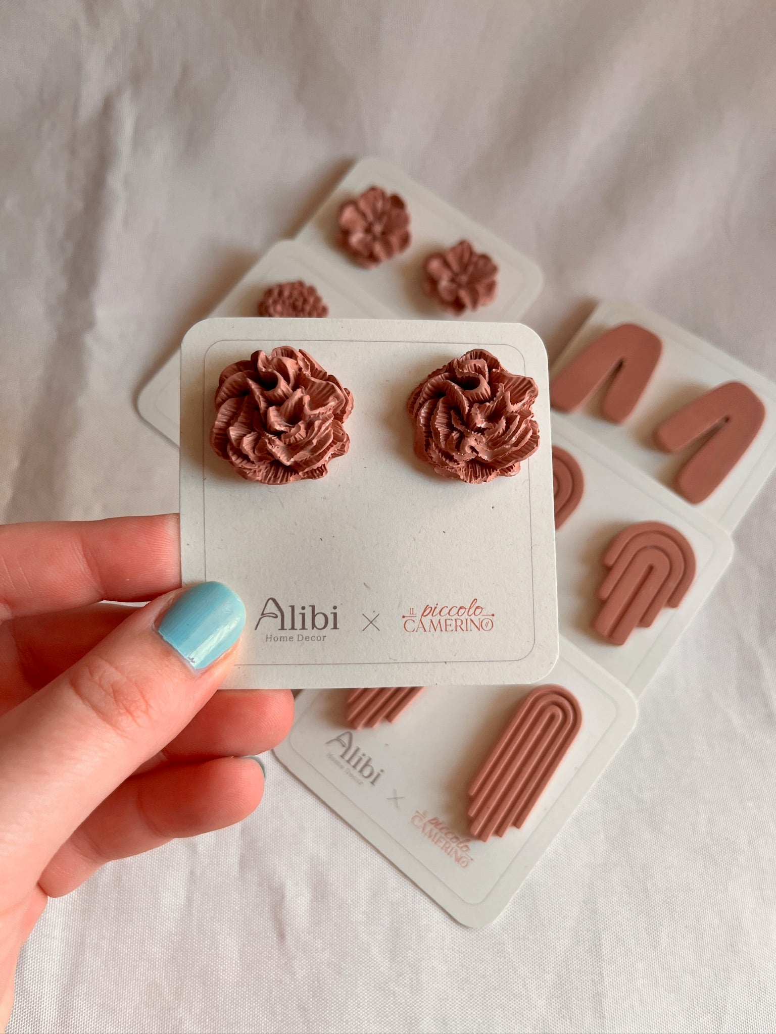 Orecchini Diana terracotta