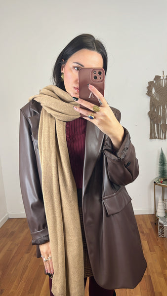 Sciarpa Cashmerina cammello