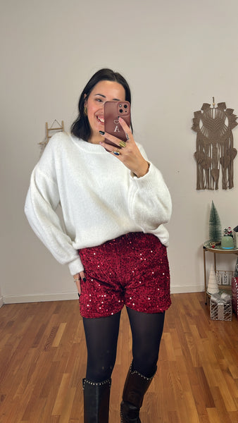 Shorts Veronica rosso