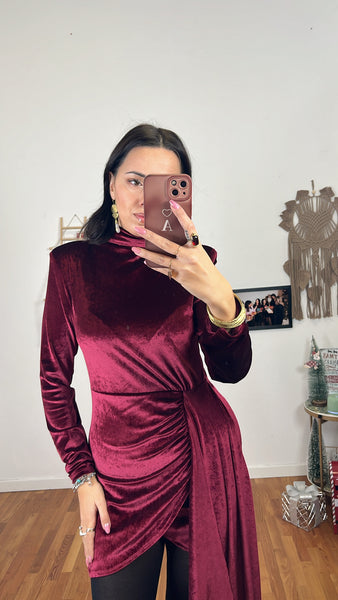 Abito Eleonora bordeaux